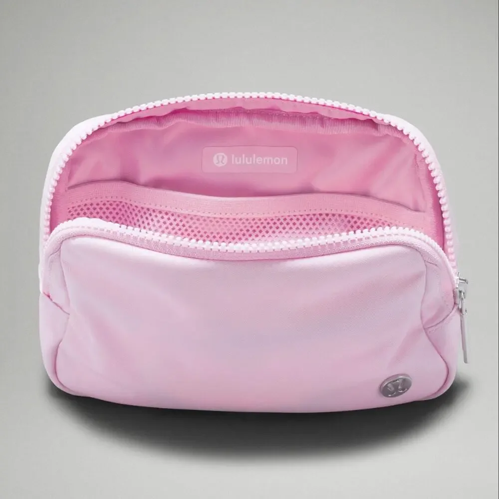 NEW Lululemon Everywhere Crossbody Belt Bag 1L Wordmark - Pink and White